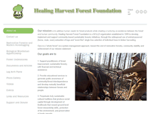 Tablet Screenshot of healingharvestforestfoundation.org
